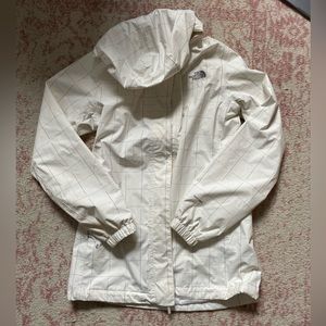 North face DryVent white windbreaker with grey detailing